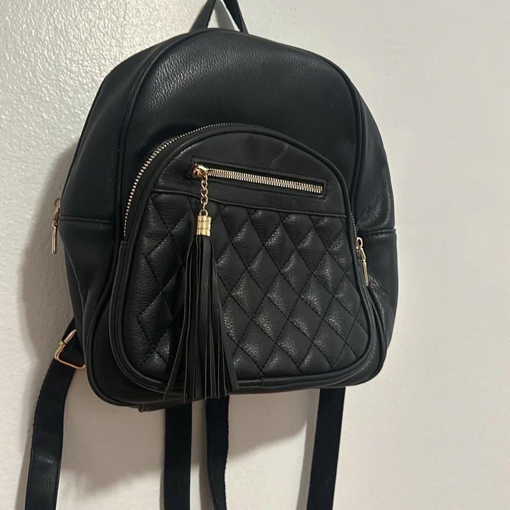 Black Mini Backpack